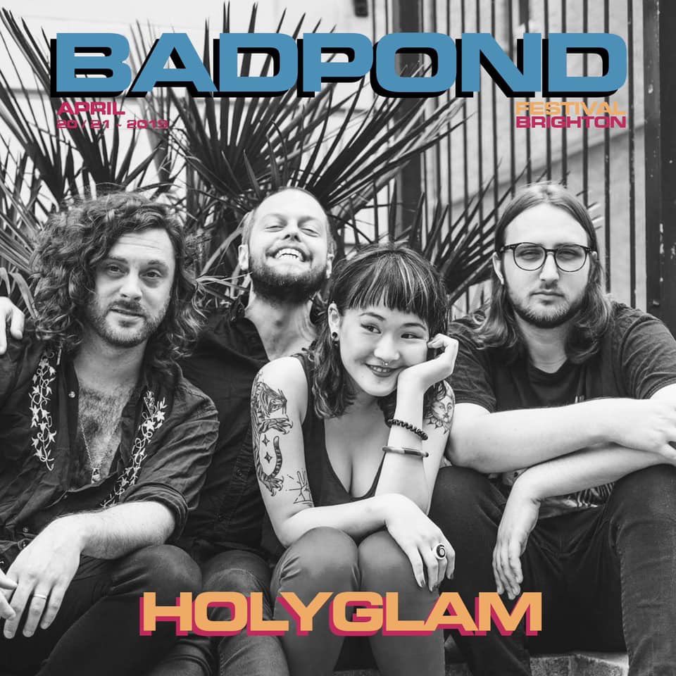 HOLYGLAM (@holyglamband) on Twitter photo Tomorrow we play <a href="/badpondfestival/">Bad Pond Festival</a>! It’s looking to be an absolute scorcher of a day so put down your choco eggs, wander down to the seafront, rock out and eat chicken (vegan chicken available). #badpondfestival #easter #brighton #chocolate #eggs #eastereggs #chocoeggs #london Tomorrow we play <a href="/badpondfestival/">Bad Pond Festival</a>! It’s looking to be an absolute scorcher of a day so put down your choco eggs, wander down to the seafront, rock out and eat chicken (vegan chicken available). #badpondfestival #easter #brighton #chocolate #eggs #eastereggs #chocoeggs #london