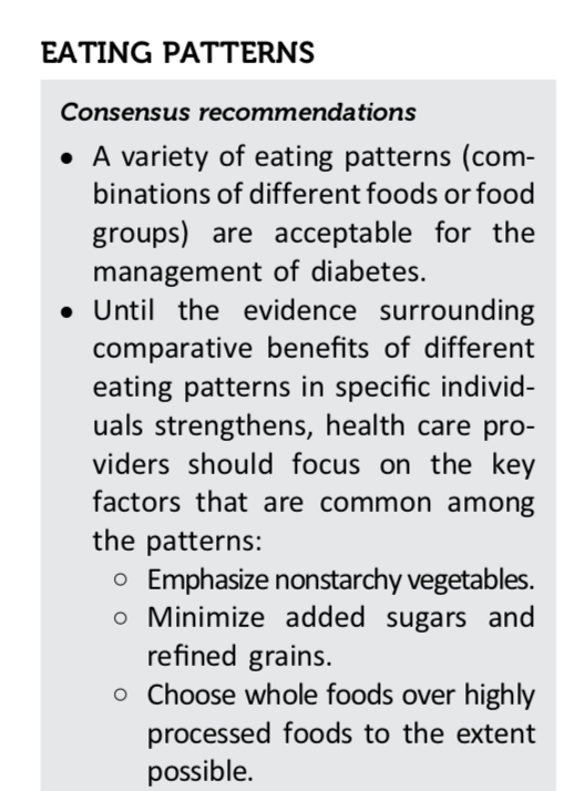 bigfatsurprise's tweet image. Just out: @AmDiabetesAssn guidelines--most comprehensive review to date of Dietary Patterns + diabetes prevention/treatment. What's new: low-carb recommendations are prominent. (Says low-carb "are among the most studied eating patterns for T2 diabetes.")  bit.ly/2XnSNvF