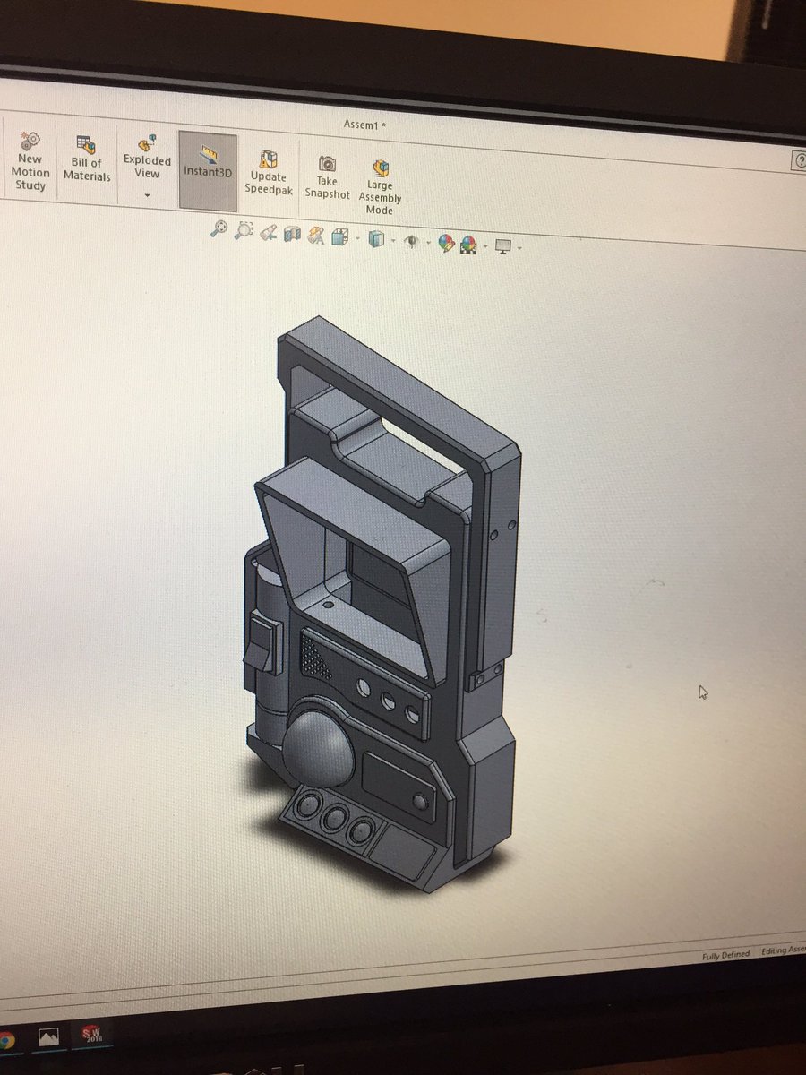 Qthechrisman's tweet image. Showing some appreciation for @Borderlands in my senior modeling project, it turned out fantastic! It&apos;s an ECHO device if you don&apos;t know #borderlands #echodevice #engineering