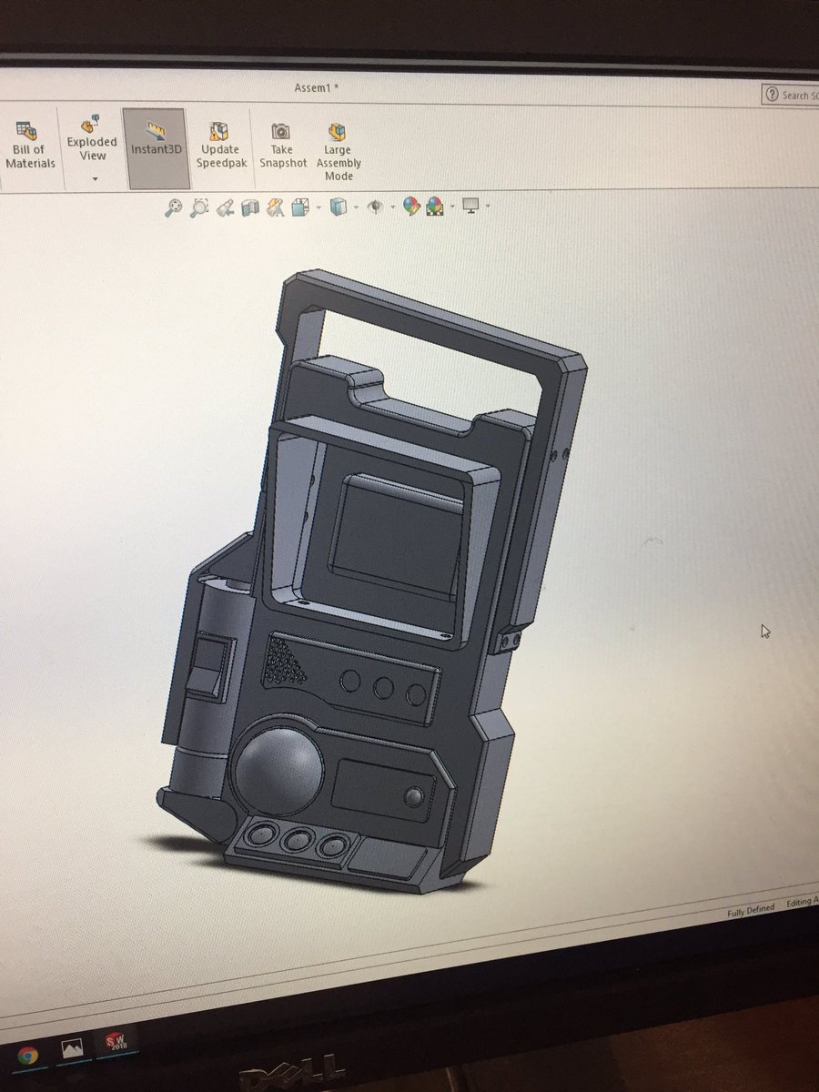 Qthechrisman's tweet image. Showing some appreciation for @Borderlands in my senior modeling project, it turned out fantastic! It&apos;s an ECHO device if you don&apos;t know #borderlands #echodevice #engineering