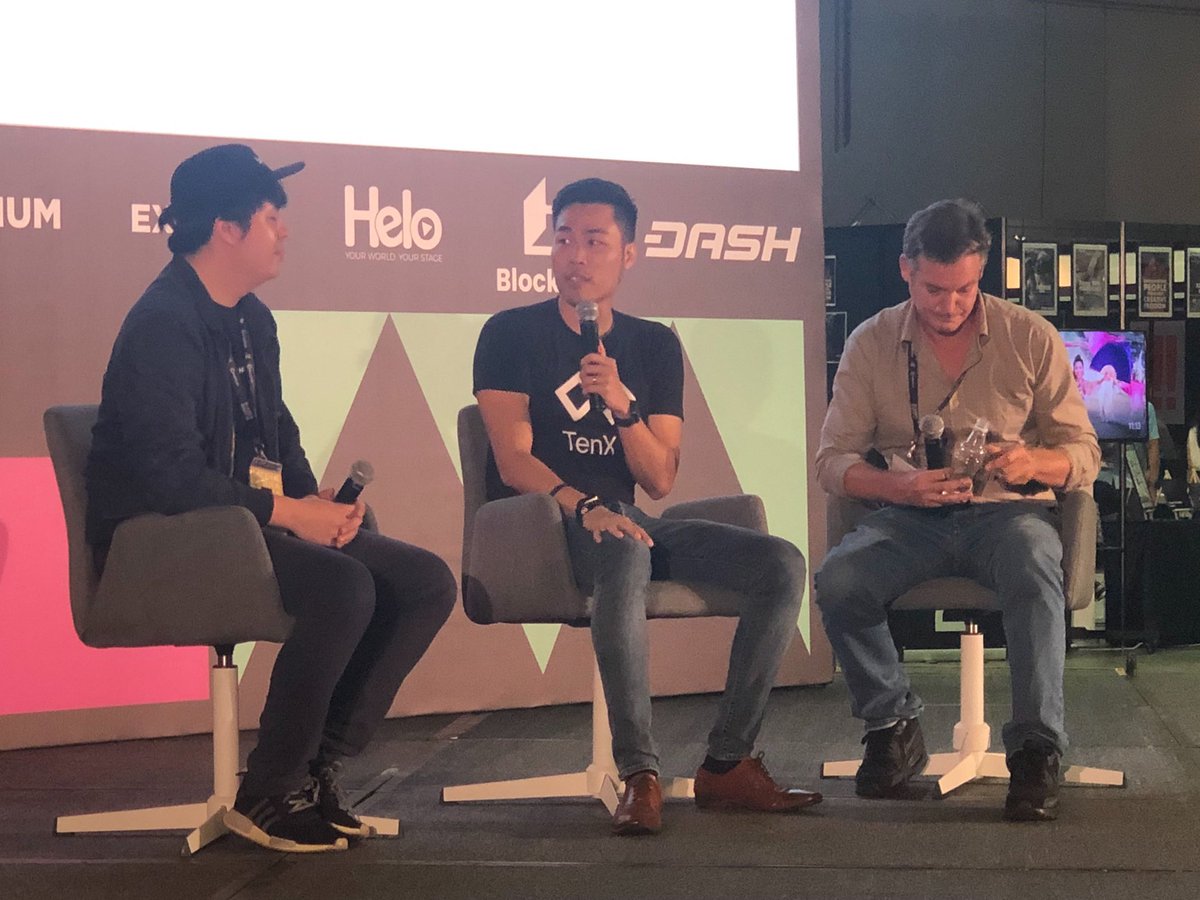 tenxwallet's tweet photo. Our Co-Founder Paul onstage with Sean of @Hardforkers and Eugene of @RTBLTweet for a fireside chat on powering blockchain communities! ๐ฅ
#BlockLiveAsia #TenX https://t.co/JQpnqiW0Qp