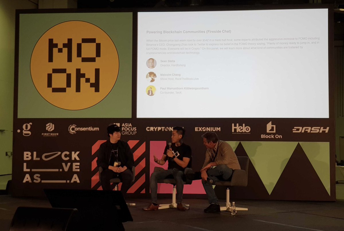 tenxwallet's tweet photo. Our Co-Founder Paul onstage with Sean of @Hardforkers and Eugene of @RTBLTweet for a fireside chat on powering blockchain communities! ๐ฅ
#BlockLiveAsia #TenX https://t.co/JQpnqiW0Qp