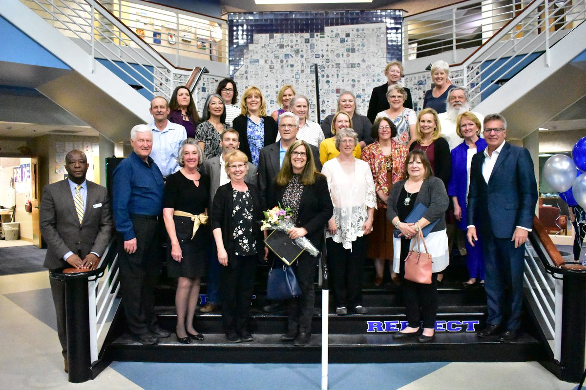 dcsdk12's tweet photo. Tonight we honored amazing staff members who are retiring from DCSD in 2019. Thank you for your service to our 68,000 students! #UnityofPurpose https://t.co/Slkm6z9MYl