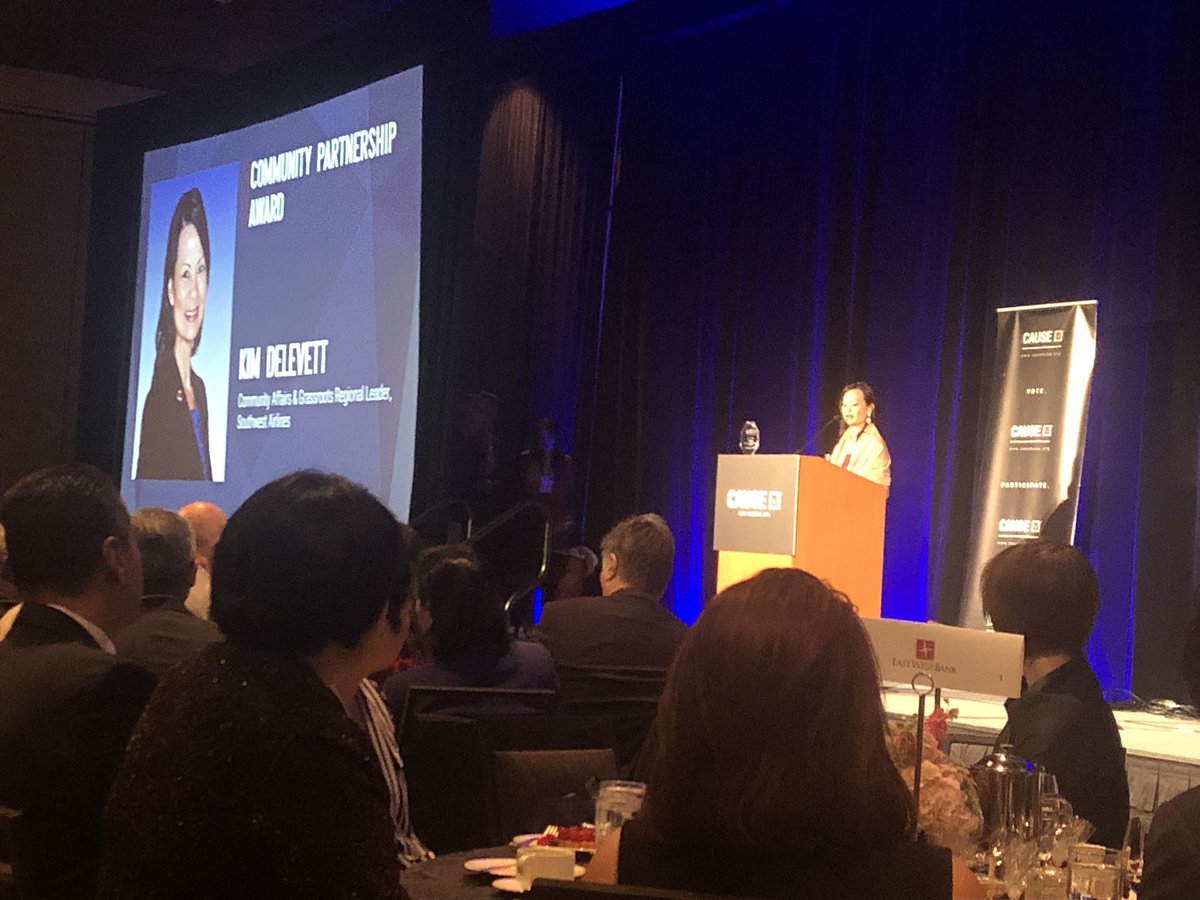 SCE_TammyT's tweet photo. As a Vietnamese American women, I am so proud of @KimDelevett, tonight’s @CAUSEusa #Community Partnership Award honoree. Her story as a #refugee from Vietnam is truly inspiring! #FutureWeDefine https://t.co/gf2kJMMSWH