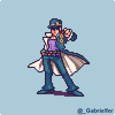 JotarooOOOooO #ドット絵 #pixelart #vacaroxa