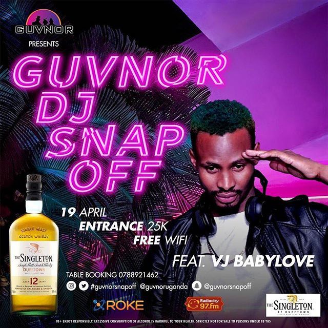 vjbabylove's tweet photo. Tonight @guvnoruganda 🔥🔥🔥🔥 DJ SNAPOFF 
Ft. @rickmanmanrick #BangoSnapOff #vjbabylove #djsnapoff https://t.co/gJsq8Bk4ix https://t.co/sWtKDj8wzp