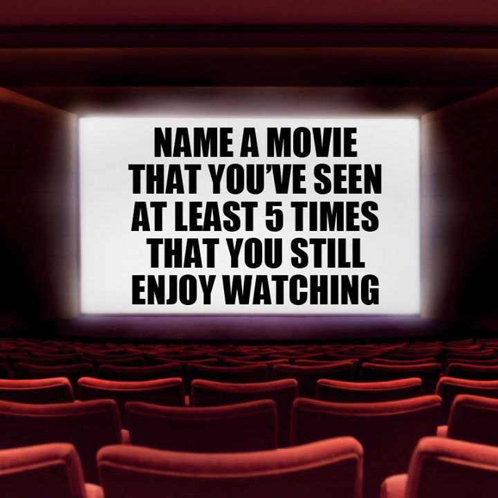 TheOldManClub's tweet photo. Name a movie that you’ve seen at least 5 times that you still enjoy watching. https://t.co/XpurgeyQwQ