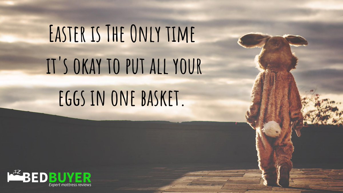 The team at Bedbuyer wishes you a Happy Eggs-tra long weekend! 🐰🍫