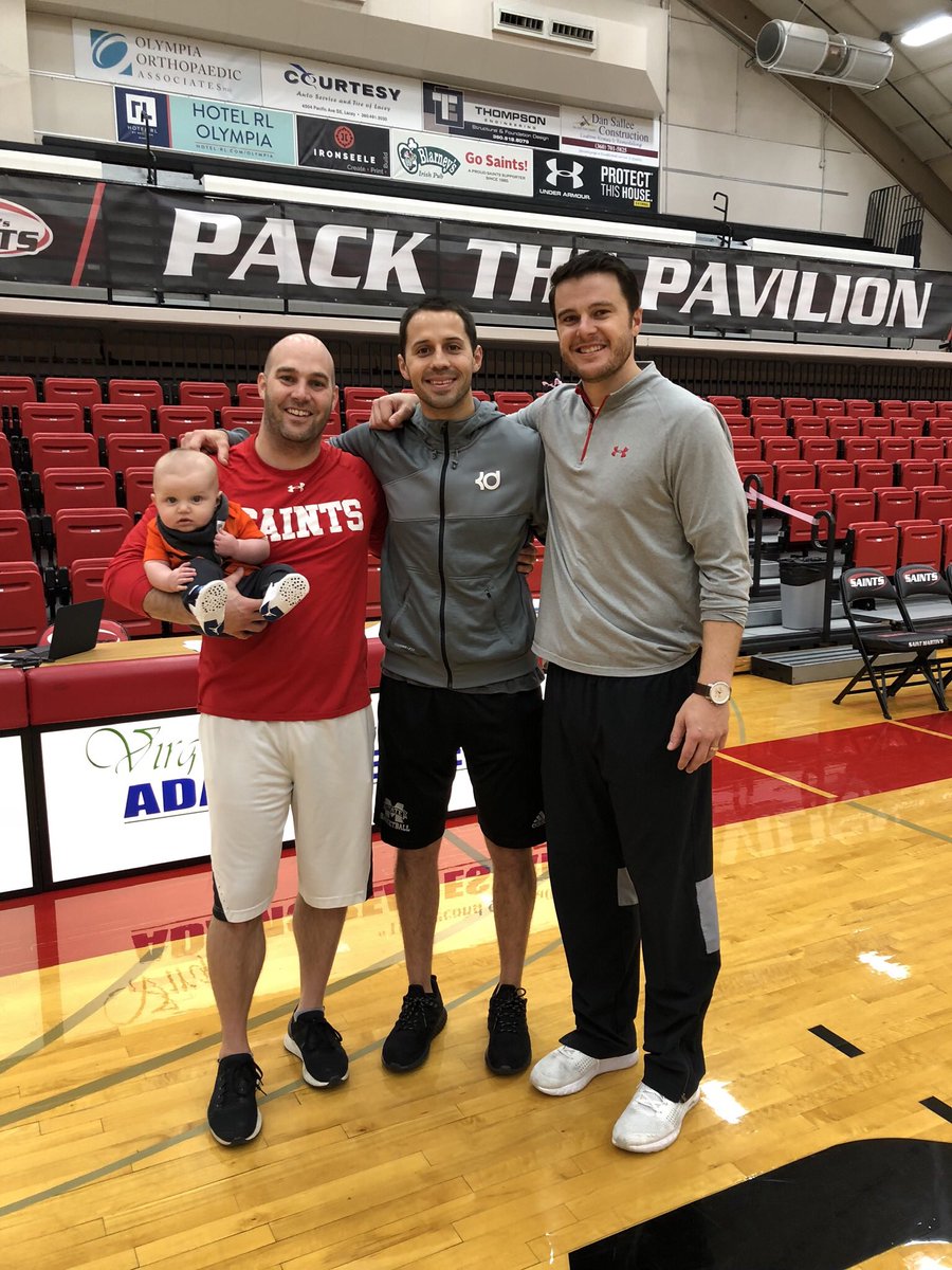 CoachPribble's tweet photo. Exceptionally proud of our young men! 26-6, GNAC Champs, Sweet 16. A season to remember! #Saints https://t.co/j5wrAcVhsZ