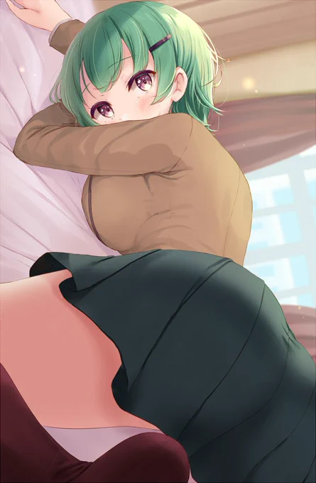 緑髪娘 
