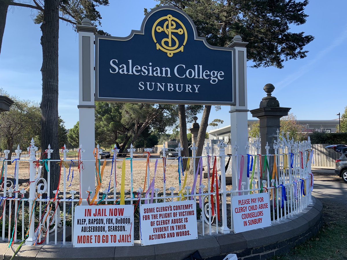 Narunggaman's tweet photo. We’re here now for our #SalesianCollege Sunbury Survivors, Catholic Survivors and Survivors of child abuse world wide . May you always be at peace. #CARoyalComm #KLEP #RAPSON #FOX #DEDOOD #AULSEBROOK #SEARSON @abcnews @paulwkennedy @Milliganreports @Peter_Fox59 @PCKJ3627 https://t.co/JbHd0uG77a