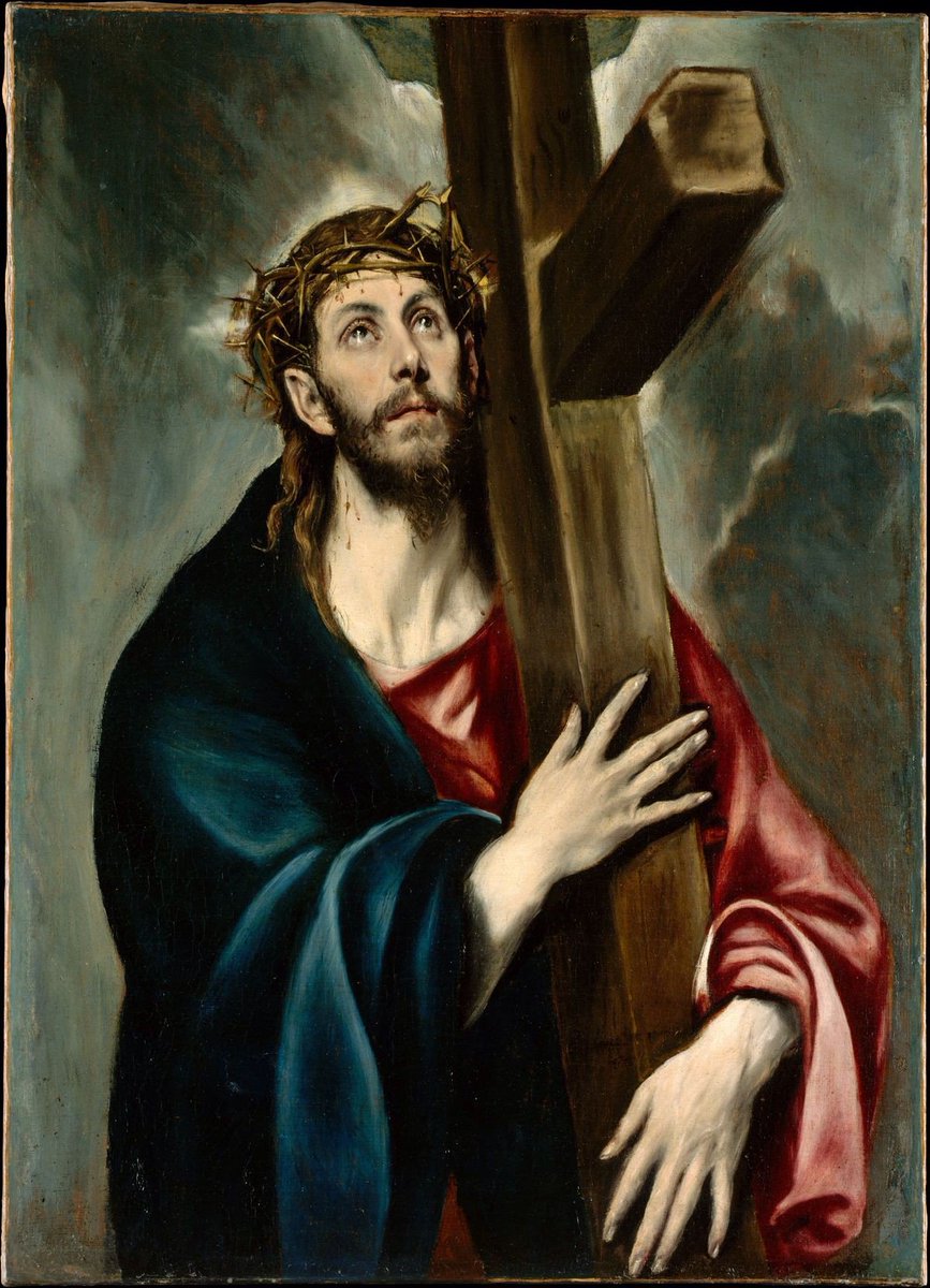 Christian8Pics's tweet photo. Today is Good Friday, the Day of Our Lord's Passion.

We are called to be mindful of His suffering, especially from 12pm - 3pm, His time on the Cross.

Carrying of the Cross by El Greco. https://t.co/GPCo2Glflr
