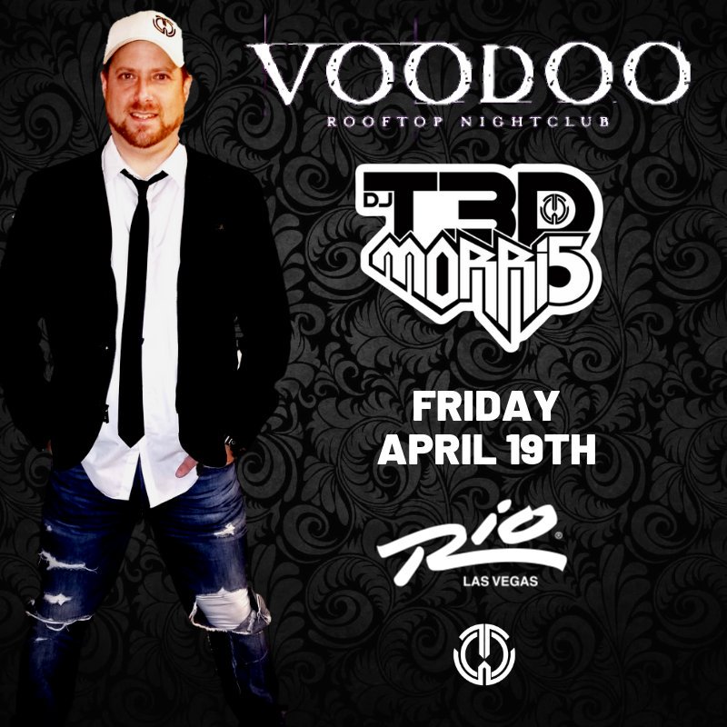 WildOneLV's tweet photo. Spend Friday night with DJ T3D MORRI5 at Voodoo Rooftop Nightclub on the 51st Floor of the @RioVegas #WildOneLV #GoWildatRio #RioVegas
Come for the VIEW Stay for the PARTY https://t.co/a8DGukJ0hs