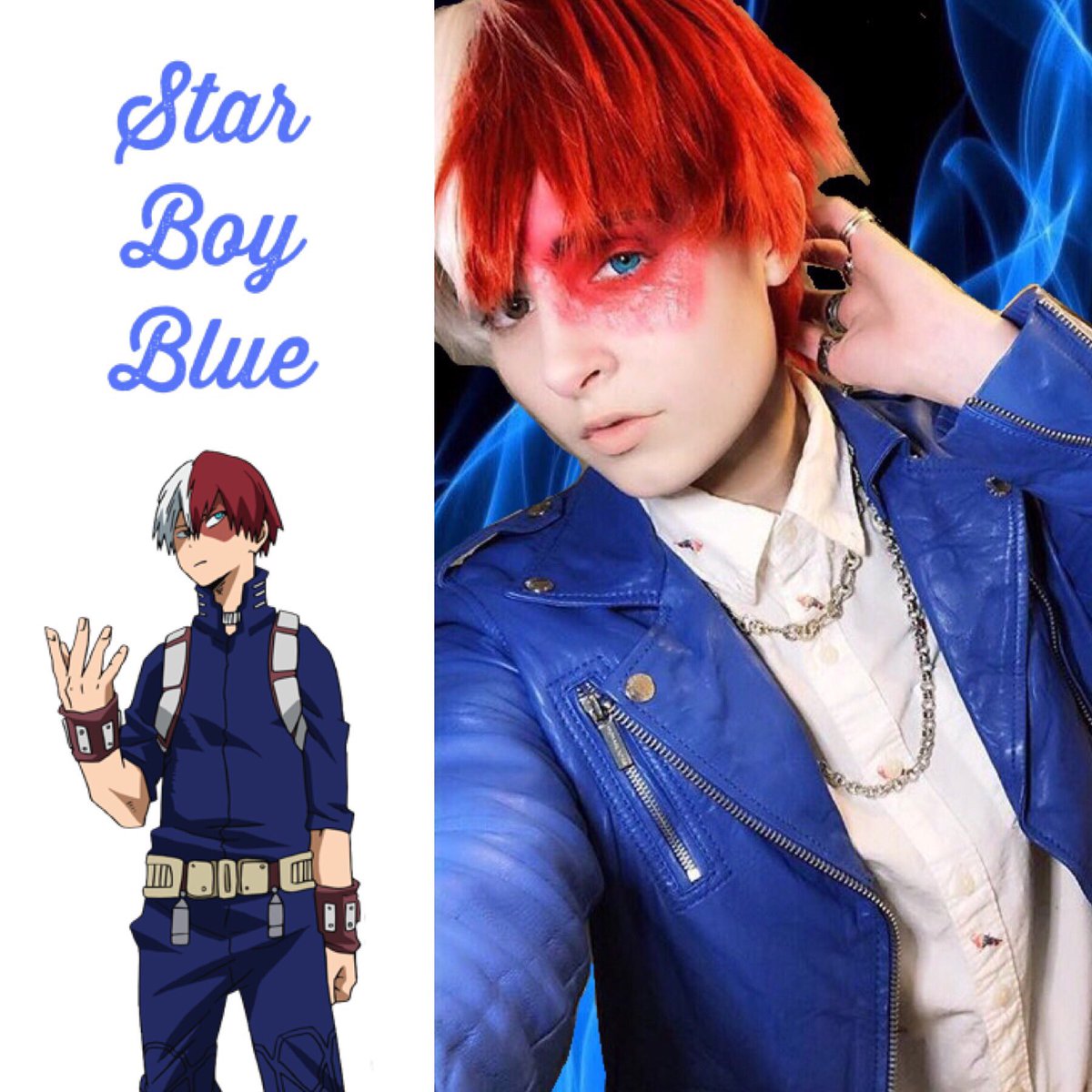 t3chkitty's tweet photo. Made another edit for @StarBoyBlue2 ๐โจ๐ค๐ป Jess! I was so motivated to edit your leather Todoroki cosplay. ๐ฅโ๏ธ #myedit #cosplayer #edits #myheroacademia #shototodoroki #starboyblue #starboyblueedit https://t.co/rZsZhdTv4k