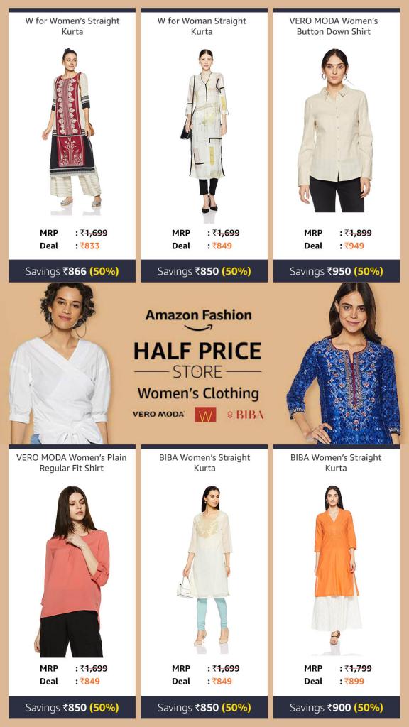 eShopDeals_in's tweet photo. Women's Clothing up to 50% OFF. Offer link: https://t.co/OKCQVoZMbZ
#Amazon #HalfPriceStore #veromoda #W #Biba #clothing https://t.co/zzSZRaphIJ