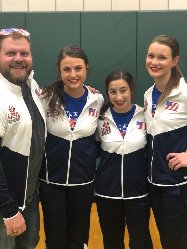 AntiochVCheer's tweet photo. We’re incredibly proud of our 3 Sequoit🏹Cheerleaders-Avery, Bridget, and Kaitlyn- and ALL THE INCREDIBLY TALENTED ATHLETES from around this amazing state who have been hard at work prepping to rep the #USA next week at the WORLD CHAMPIONSHIPS 🌎!!! 
GO GET IT #JUCO!!! #arminarm https://t.co/yoJ8xvpwXZ