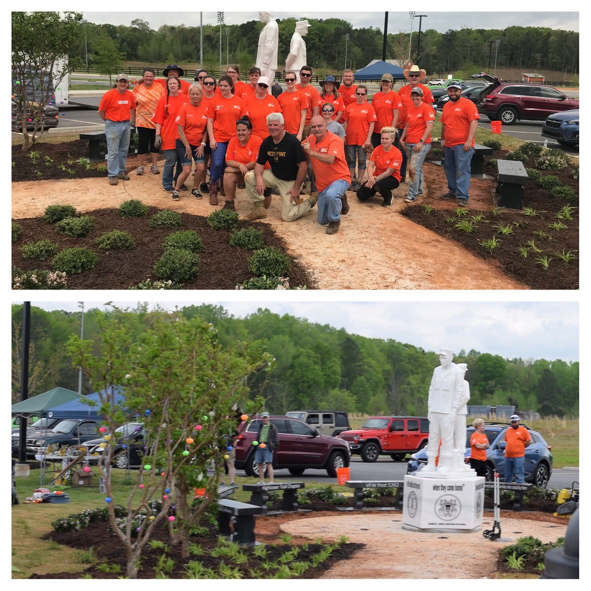 THD8413Prodesk's tweet photo. Homeless Veterans Memorial Team Depot project -Abbey-Evan-Jamie-Tom-Bob-Matt-Taylor-Skyler-Robin-Lisa-Caleb-Amber-Caitlyn-Gail-Tyler-Teresa-Jessi-Wanda-Holly-Suzanne-Cari-Curtis-Mikela-Mike-George THANK YOU all, Awesome job Team! #THD145 #choosetoserve https://t.co/z0bJiz73Bi