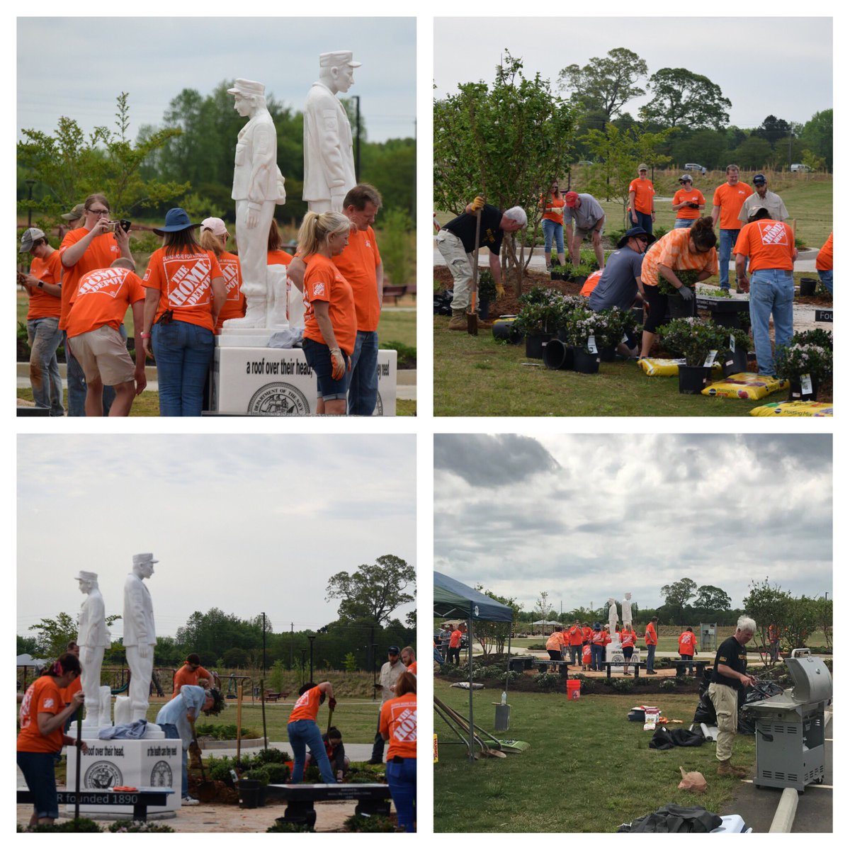 THD8413Prodesk's tweet photo. Homeless Veterans Memorial Team Depot project -Abbey-Evan-Jamie-Tom-Bob-Matt-Taylor-Skyler-Robin-Lisa-Caleb-Amber-Caitlyn-Gail-Tyler-Teresa-Jessi-Wanda-Holly-Suzanne-Cari-Curtis-Mikela-Mike-George THANK YOU all, Awesome job Team! #THD145 #choosetoserve https://t.co/z0bJiz73Bi
