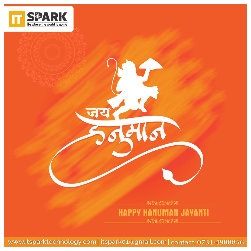 ITspark4's tweet image. IT Spark Technology wishes you all a Very Happy &quot;Hanuman Jayanti&quot;. May Lord Hanuman bless you with Power &amp;amp; Wisdom...
#hanumanjayanti #hanumanjanmotsav #blessings #wishes #itsparktechnology