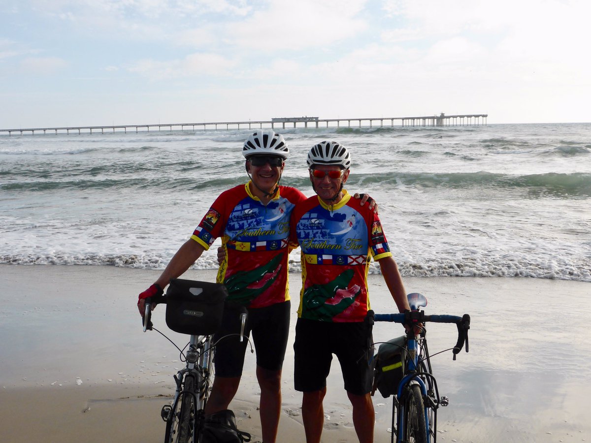 PaulduntRNLI's tweet photo. Well we made it! 3063 miles from St Augustine, Florida to San Diego, California. Thank you to everyone who has supported us and helped fundraise for the @RNLI Crèches for Bangladesh. There is still time to help at: 
https://t.co/pdgwyFqjSb https://t.co/e0oG46Wfzf