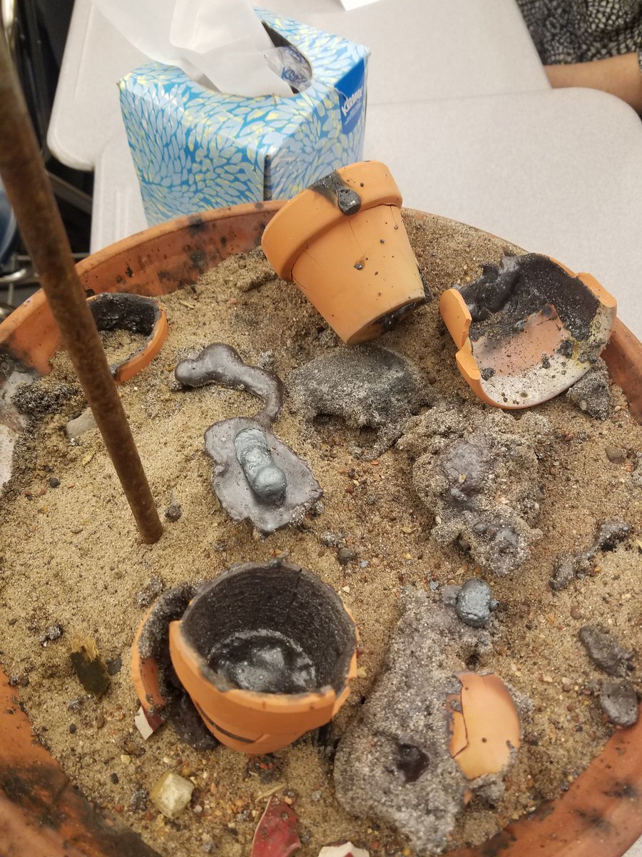 MelanieShedd's tweet image. Local #chemistry teachers gathered at @PrincipiaSchool to share tips and demos.  Everything from DIY sparklers, entropy explosions, thermite, whoosh bottles, underwater flares and escape room fun.  #Printeachersonfire #handsonlearning #SLACKERS