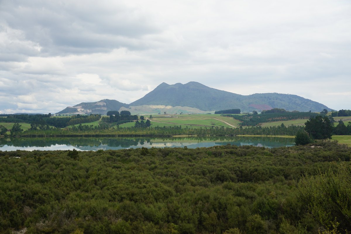 Tyranakisaurus's tweet photo. Speaking of volcanoes' good sides and bad sides, Mt Tauhara's good side is definitely from inside the #Rotokawa steamfield to the north... https://t.co/7TtLs8Sz7o