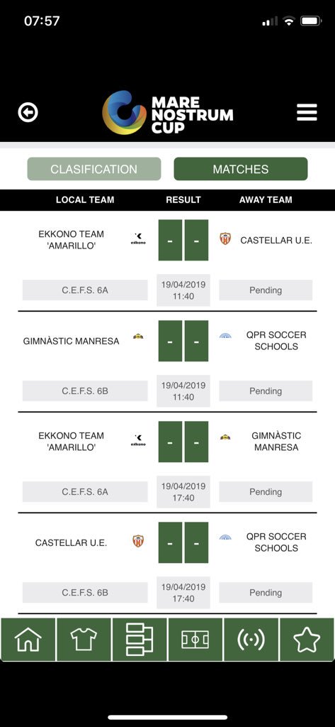 BarcelonaTrophy's tweet photo. Day 1 Barcelona Trophy / Mare Nostrum Cup 
Under 12 Category matches 
Group M N O P
🇪🇸🏆⚽️ https://t.co/ezAxMEWCvO