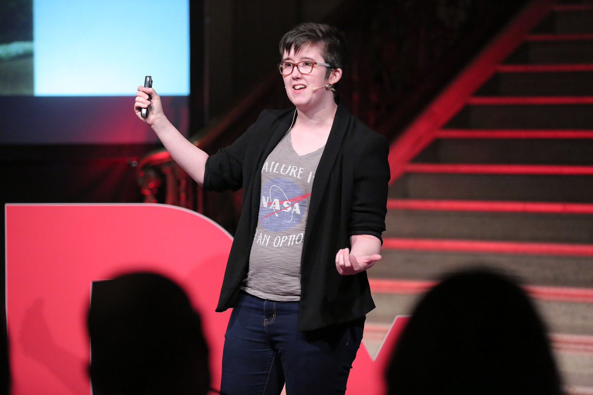 CB_PRandPA's tweet photo. In 2017 Lyra McKee gave one of the best @TEDxStormont talks I’ve heard on social and religious intolerance, stigma and life in general - here’s a link https://t.co/kmWFeesYrs https://t.co/lIfB6hRcJb