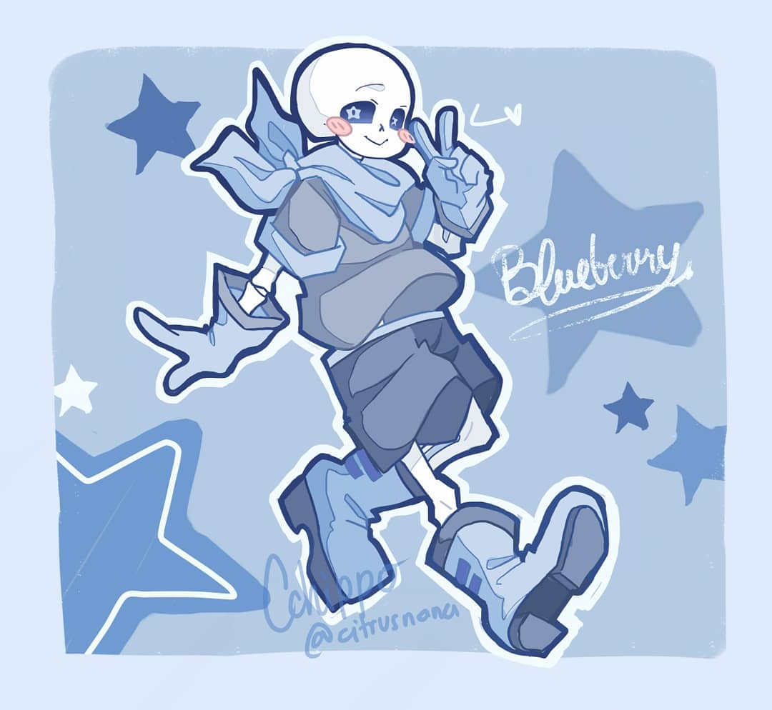 Loki Therefore I Made A Fanart Of Underswap Sans A K A Blue Sans Undertale Underswap Swap Blueberry サンズ