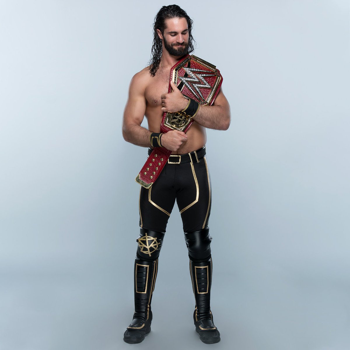 picture Seth Rollins Universal Champion Blue twitter