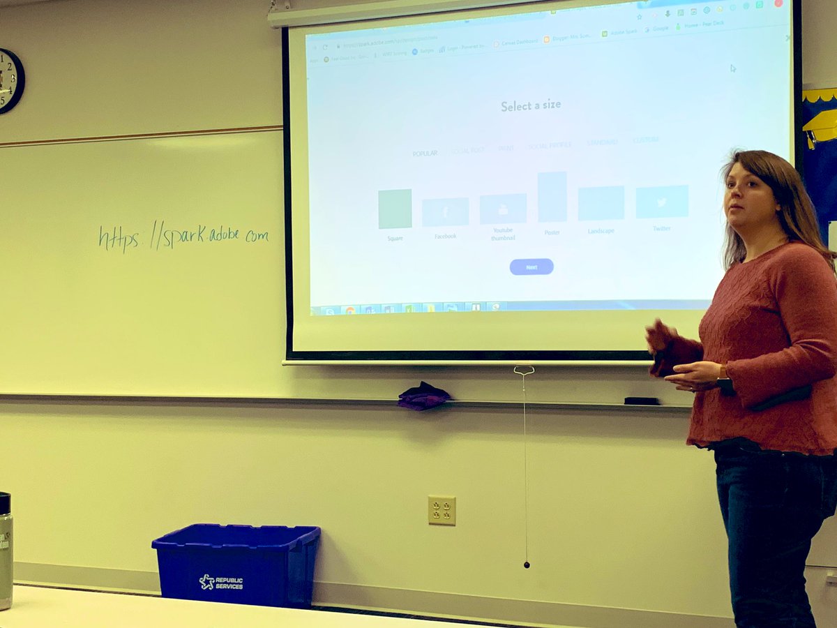 TECHCOACHWILBE's tweet photo. @MhsSummerlot delivered an excellent PD on @AdobeSpark this morning! Thank You! #BeMooreEngaging https://t.co/q79gi5GNDb