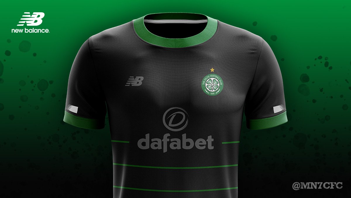 celtic black and green away kit