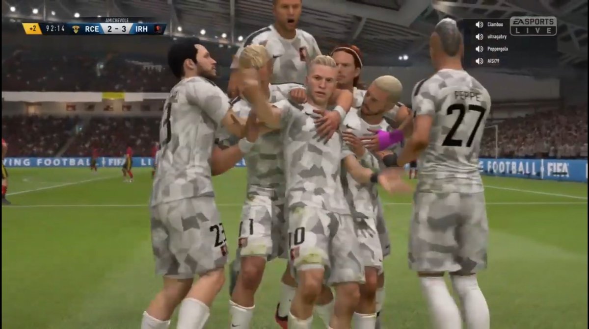 Grandissima vittoria in rimonta sotto di due gol non ci siamo arresi e abbiamo portato a casa la vittoria, complimenti a tutti i miei compagni.
Contento per la doppietta personale. Forza @IcgRhynos