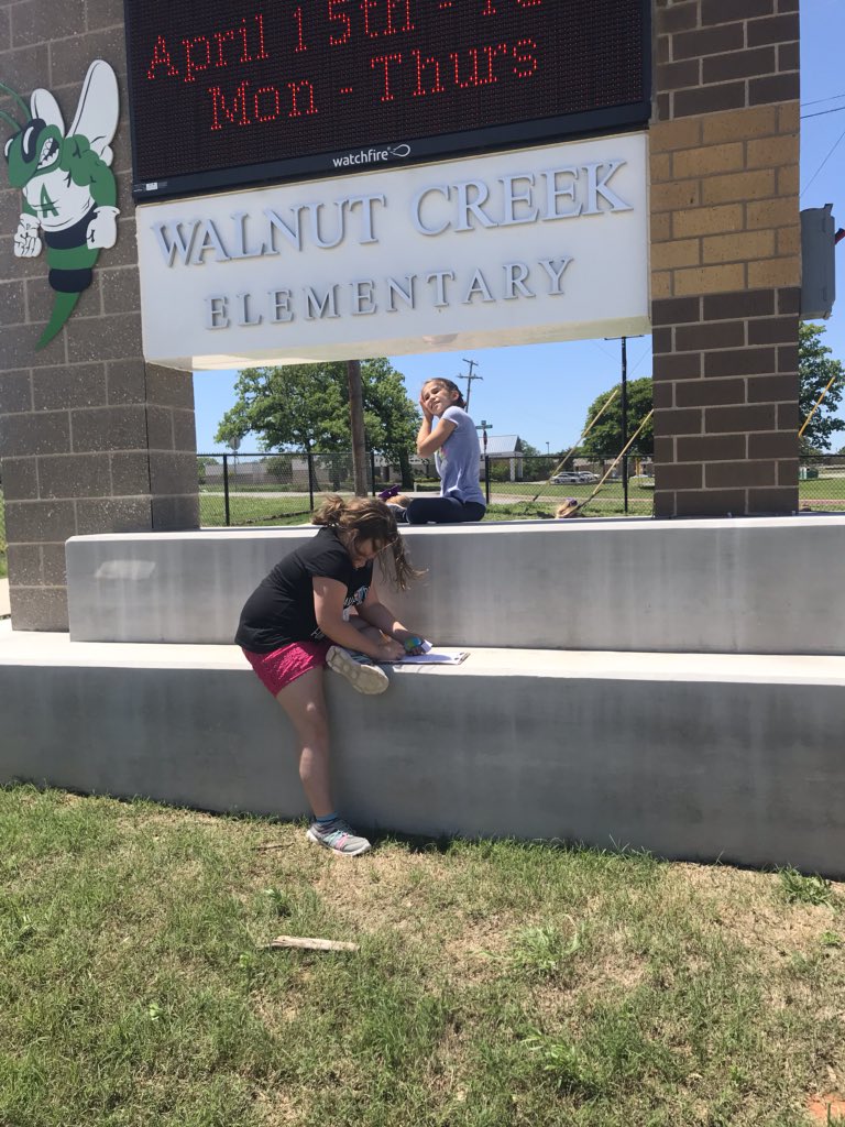 Nothing better than combining learning with an egg hunt! #walnutcreekworldchangers #AzleISDway #setthestage