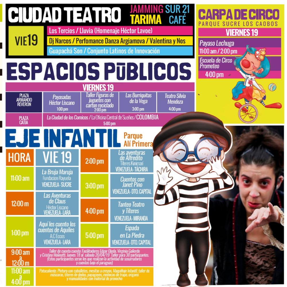 @CaracasTeInvita @ErikaPSUV @LachinaPSUV @AlcaldiadeCcs @CcsFundarte @VillegasPoljak @Pau_Lan17 @PATRIMONIOCCS @VTVcanal8 @carlosj5 @minculturave Para ellos los niños y niñas 👧👦d nuestra Patria le digamos este Festival  Internacional d Teatro caracas 👏👏👏👏,lo cual le tiene una gran programación del #Fitccs2019 
#NiñosYNiñasAlFIT2019 
@ErikaPSUV 
@LachinaPSUV 
@CaracasTeInvita 
@AlcaldiadeCcs 
@CcsFundarte