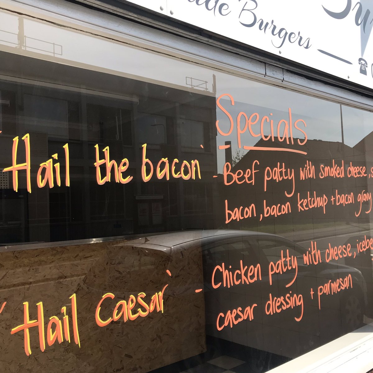 AHTBurger's tweet photo. We are working our usual hours over Easter 🐣 open at 5. Whatever you are doing have a great day, then come and try some of our fabulous burgers 🍔 that sounds like a plan #quality #charcoal https://t.co/hA57V7abLM
