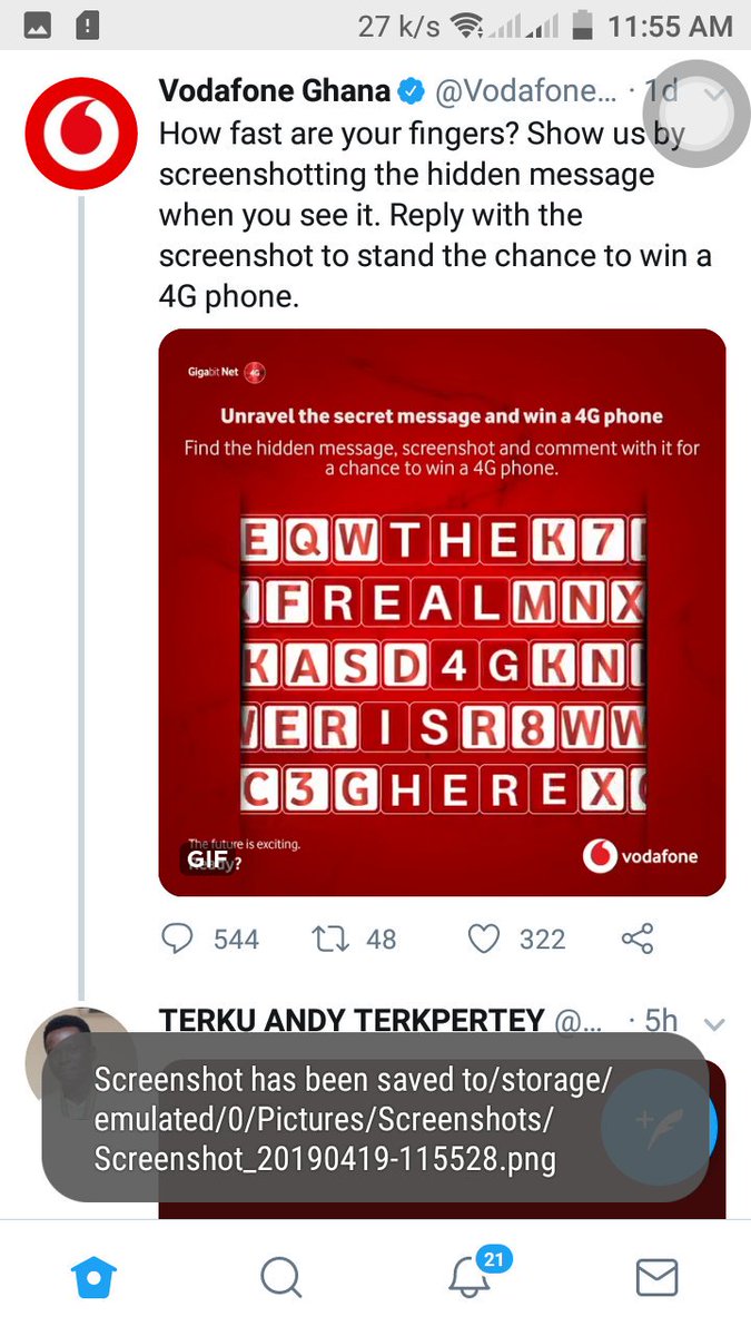 AndyTerku's tweet photo. @VodafoneGhana https://t.co/4vn9n8WWi4