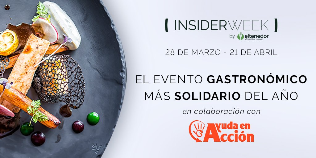 vayafartura's tweet photo. Top story: @ayudaenaccion: 'Quedan solamente dos días para que finalice #InsiderWeek de @eltenedor pero seguro que aún queda hueco en algunos de tus restaurantes preferidos de la selección Insider. Por cada menú consumi… https://t.co/vy3boyY8vr, see more https://t.co/uIPDPuULuL