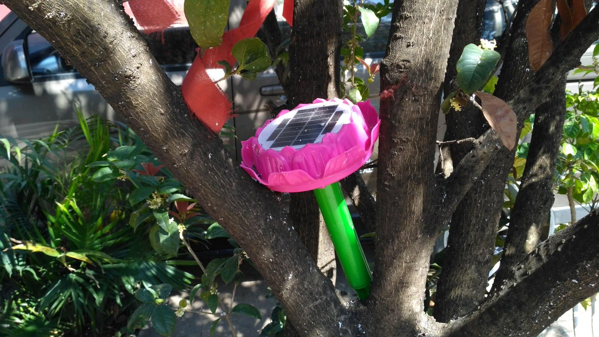 FelixSurJa's tweet photo. went to a Chinese Temple in #China, so pleased to find this Lotus-shaped #solar panel https://t.co/BNKAgThhKS