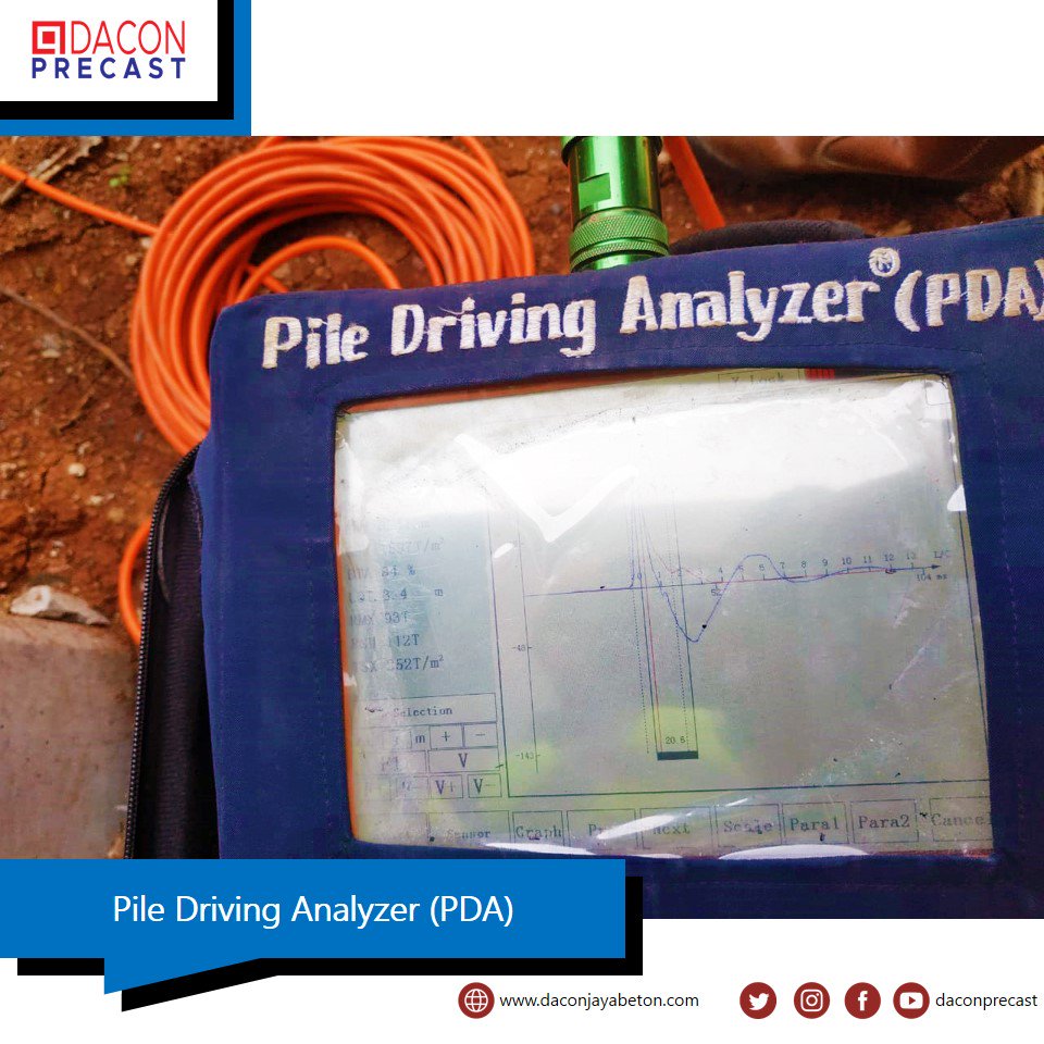 daconprecast's tweet image. PDA yang digunakan pada proyek pemancangan Mini Pile.
.
Bagaimana cara kerja Pile Driving Analyzer (PDA)👷🏻‍♀❔
.
.
.
.
.
_
#daconprecast #piledrivinganalyzer #pdatest #pemancangan