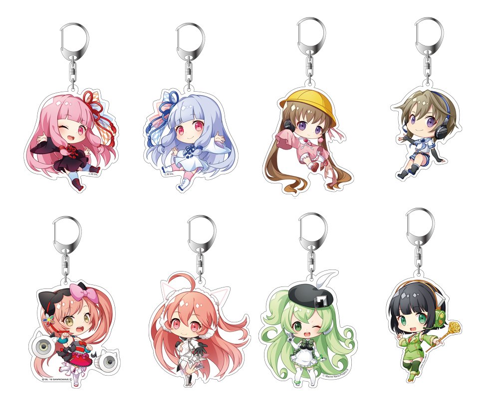ahsoft's tweet photo. ミニキャラアクリルキーホルダーに、琴葉茜、琴葉葵、猫村いろは、miki、京町セイカ、マクネナナ、月読アイ、月読ショウタが新たに登場！ぜひ以前より発売中の他キャラクターと合わせてお使いくださいヾ(*´∀`*)ﾉ https://t.co/8haJm8oxs2