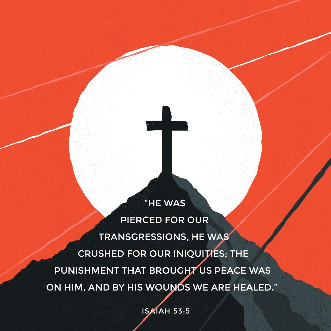 "He was pierced for our transgressions, he was crushed for our iniquities; the punishment that brought us peace was on him, and by his wounds we are healed." Isaiah 53:5

#GoodFriday