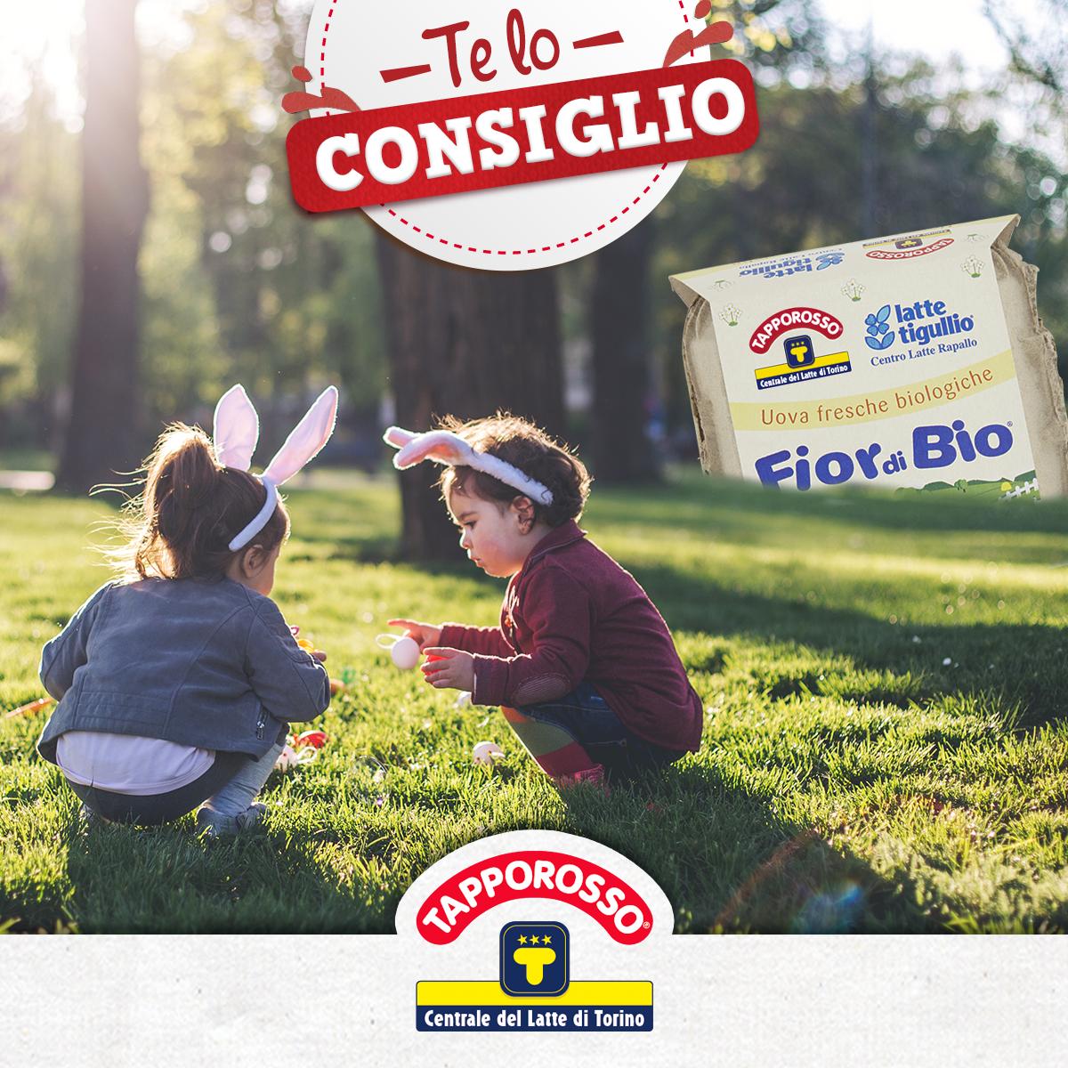 centralelatteTO's tweet photo. In cerca di idee per la tua tavola di #Pasqua? Inizia dalle nostre uova Fior di Bio Tapporosso ;-) #teloconsiglio https://t.co/EGjNBttJAn