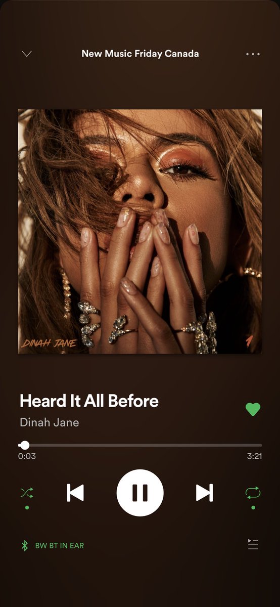 @5HStreamingClub @Harmoni93693723 @dinahjane97 @Spotify Heard It All Before was added to New Music Friday Canada playlist on #Spotify with 249,890 followers! #DinahJane1 #NewMusicFriday