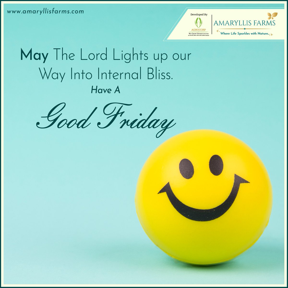 AgrocorpFarms's tweet photo. May the light of the Lordโs love shine on you
& brighten your heart on this #GoodFriday.
#Good #Day #Smartinvestment #Farm #Developer #Amenities #Investment #Opportunity #LifeAtPeace #AndhraPradesh #Bengaluru #RealEstate #Growth #Plot #Facebook #Smart #Tips #Karnataka #FarmLife https://t.co/QVbjInPAbP