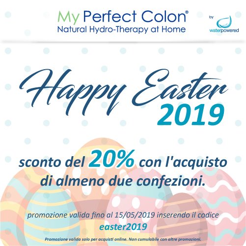 MyPerfectColon's tweet image. Sconto del 20% fino al 15/05/2019 con l'acquisto di almeno due confezioni inserendo il codice "easter2019".
#HappyEaster