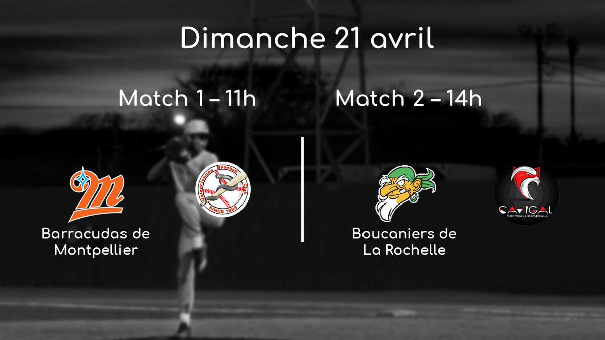Le programme des équipes baseball sous-licence officielle ! Let's play ball <a href="/MUCBarracudas/">Barracudasmontpellier</a> #Boucaniers ⚾