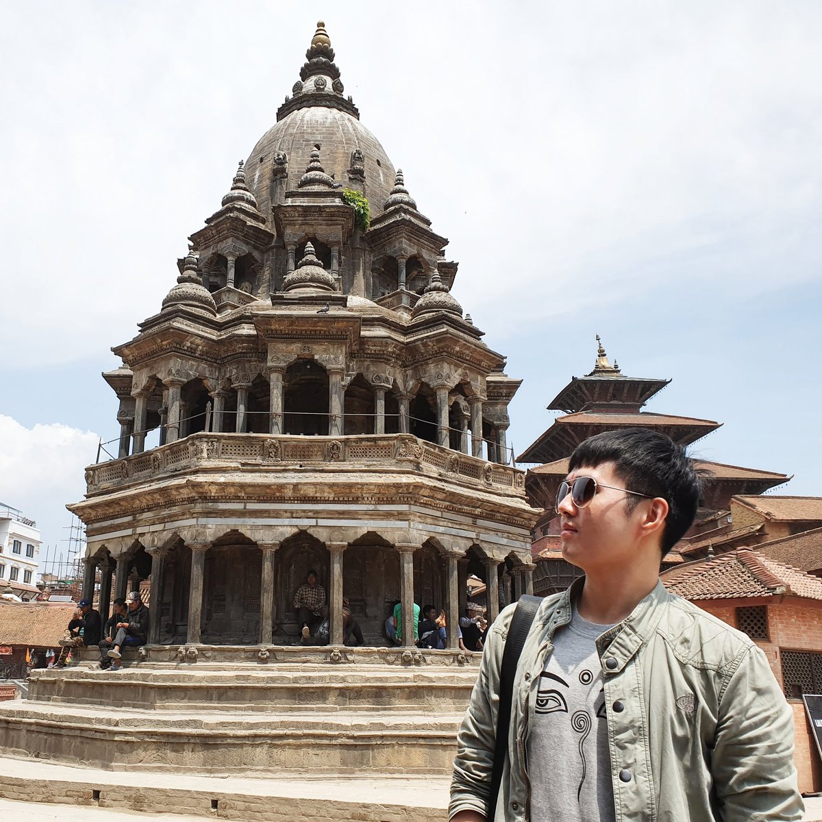 เหมือนจะเป็นไม้ทั้งอันเลย สวย 😍 #SomainNepal #DurbarSquare #Nepal