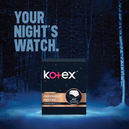 Valar Ovaries - All women must sleep. 

#KotexOvernightPanties #GameOfThrones #GoT
