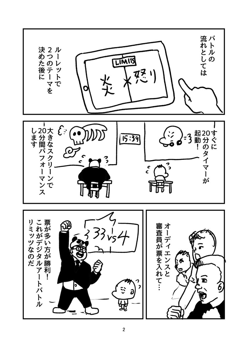 レポ漫画。リミッツ日本大会。
 